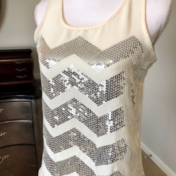 Ann Taylor Loft Factory Outlet Sequin Top - Picture 2 of 7